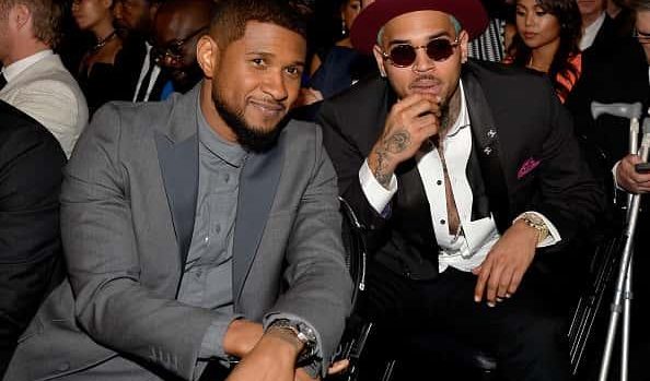 Usher and Chris Brown