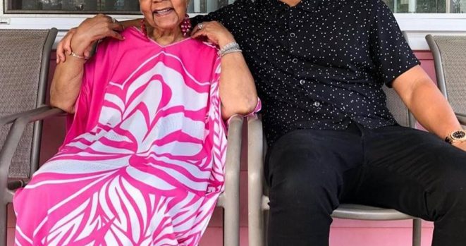 John Legend and grandmother