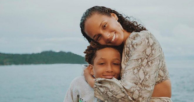 Alicia Keys and son Egypt