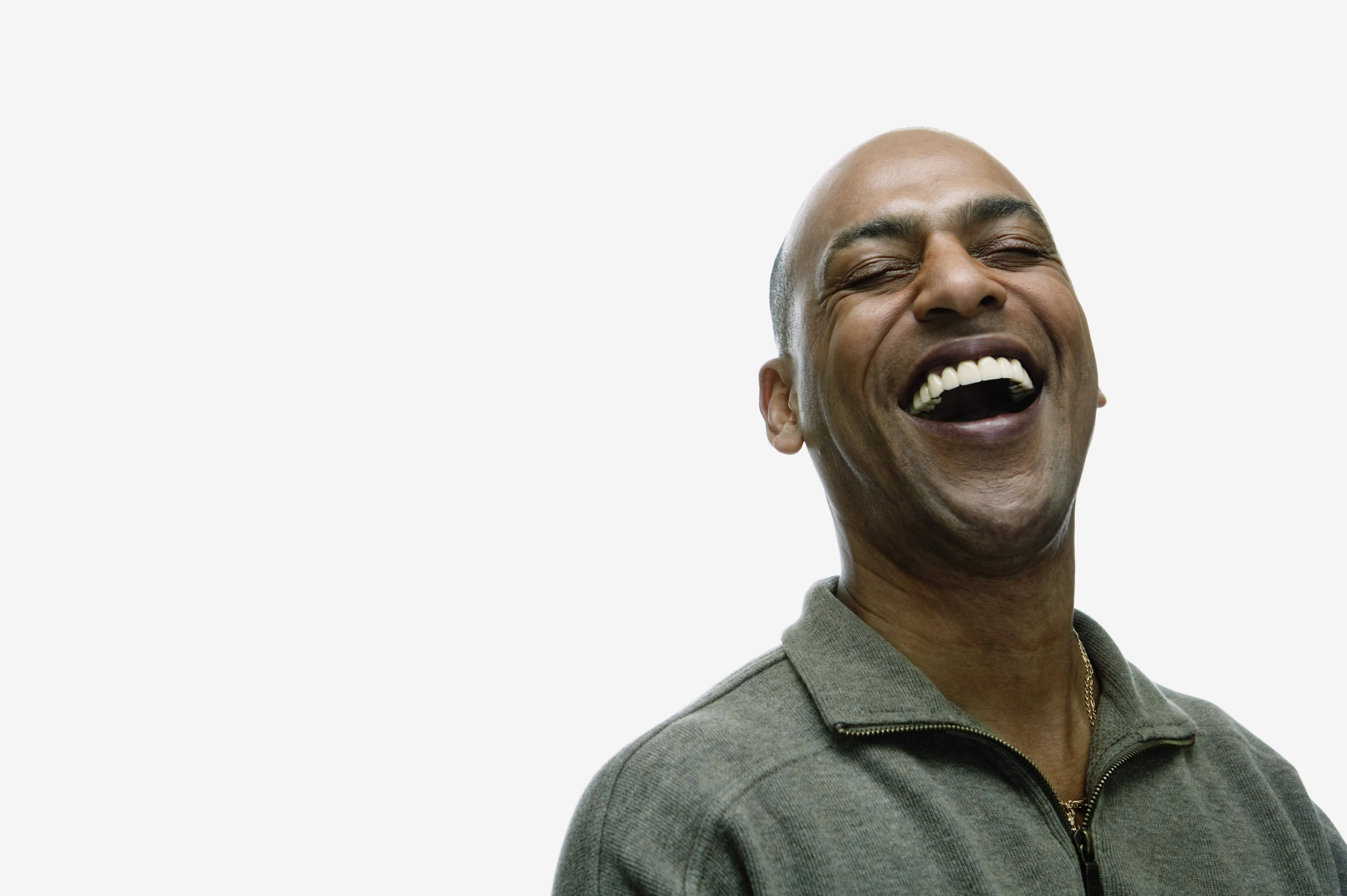 Man laughing